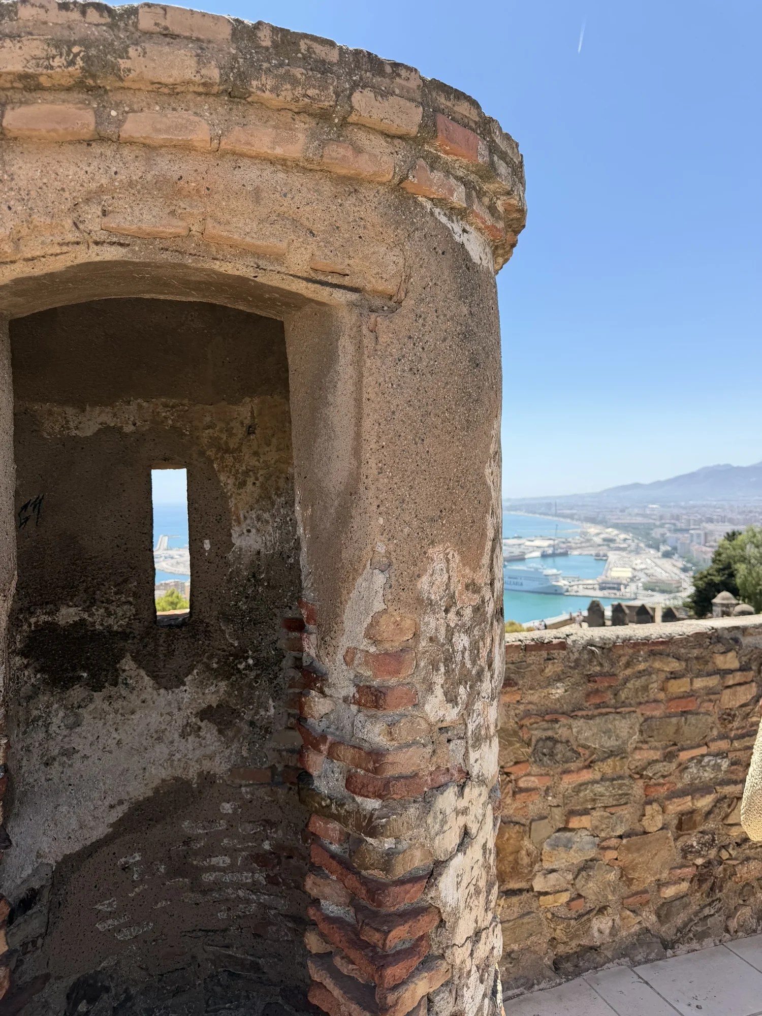 Uitzicht over Málaga vanaf Gibralfaro