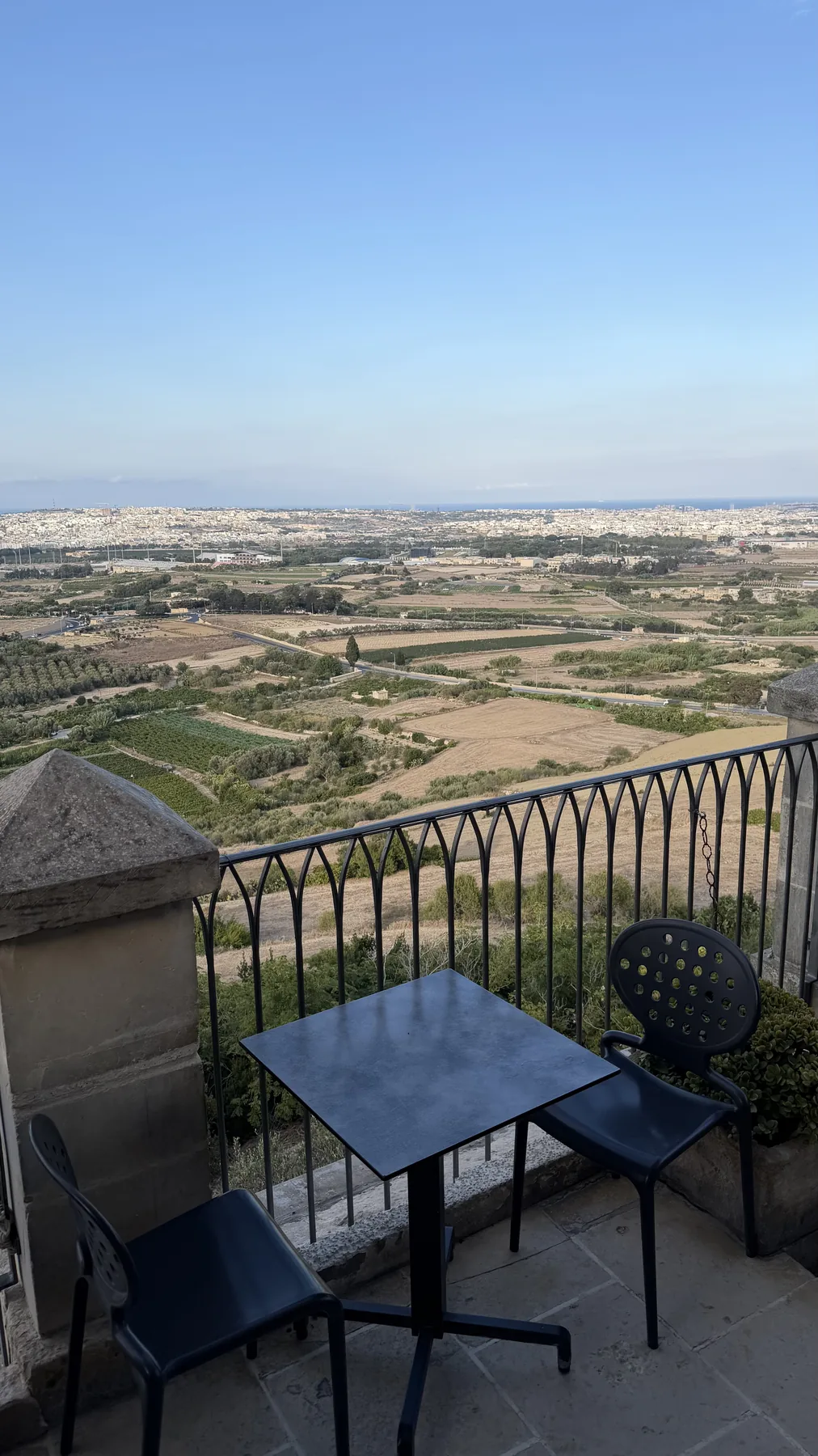 Uitzicht vanaf Fontanella Tea Garden in Mdina